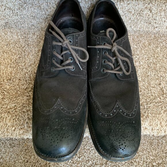 Prada Men\'s Brown Leather Dress-up Oxfords. main image 13